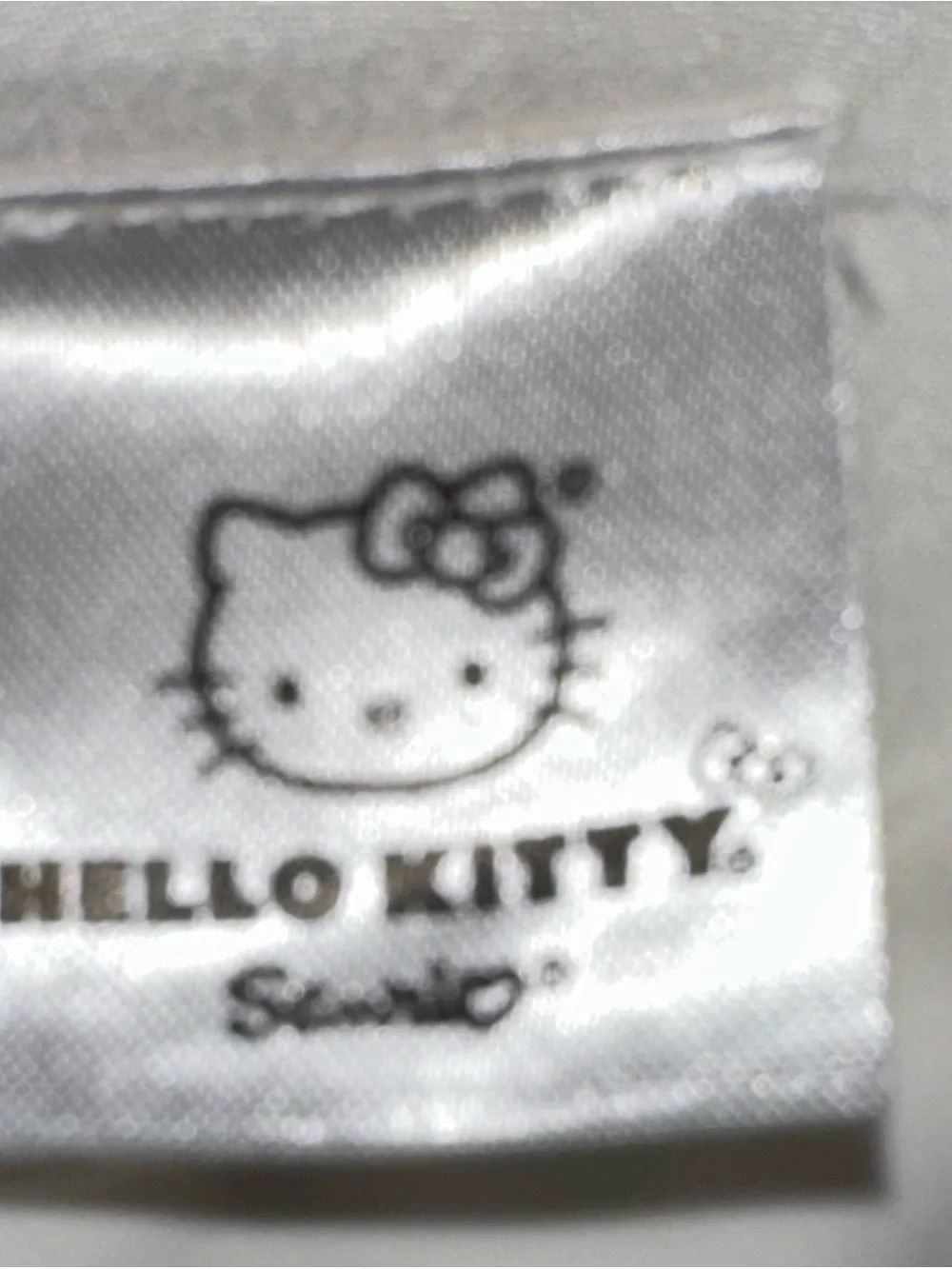 Hello Kitty Black White Red Embroidered Heart Patch Kids Accessory